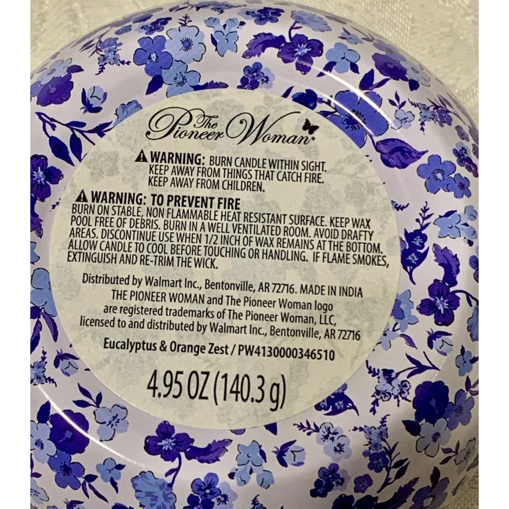 Pioneer Woman Candle Tin Set‎ New!